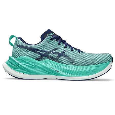 TENIS SUPERBLAST ASICS VERDE AGUA MARINHO