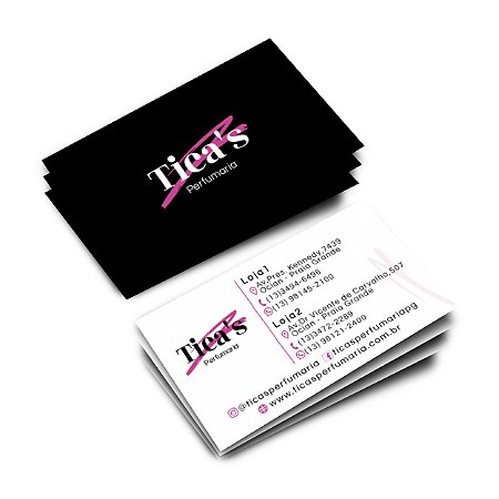 1.000 Cartões de Visita 48x88mm em Couché Brilho 300g - 4x4 - Verniz Total Brilho Frente