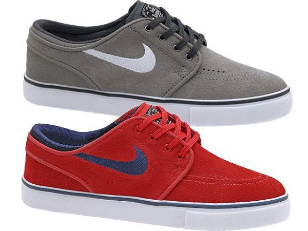 Combo Nike Sb Stefan Janoski Zoom OG Cinza / Branco + Nike Sb Stefan Janoski Zoom OG Vermelho / Marinho