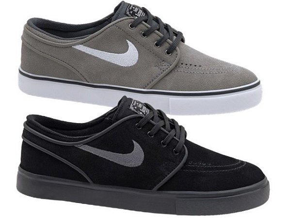 Combo Nike Sb Stefan Janoski Zoom OG Cinza / Branco + Nike Sb Stefan Janoski Zoom OG Preto / Preto