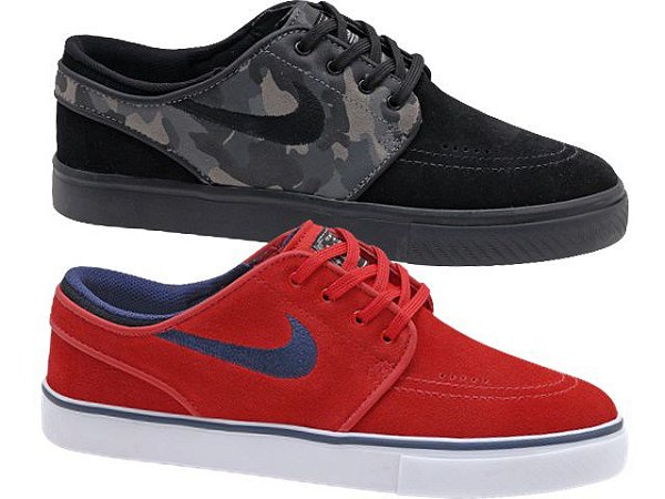 Combo Nike Sb Stefan Janoski Zoom OG Camuflado + Nike Sb Stefan Janoski Zoom OG Vermelho / Marinho