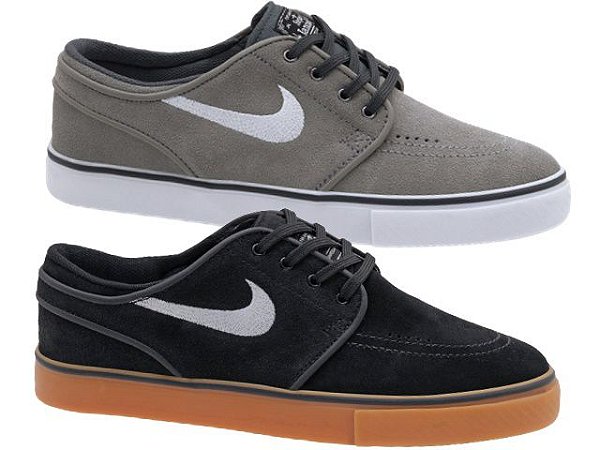 Combo Nike Sb Stefan Janoski Zoom OG Cinza / Branco + Nike Sb Stefan Janoski Zoom OG Preto / Látex