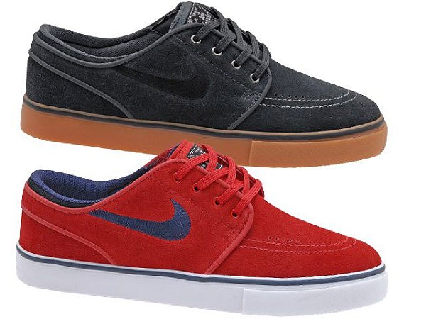 Combo Nike Sb Stefan Janoski Zoom OG Grafite / Látex + Nike Sb Stefan Janoski Zoom OG Vermelho / Marinho