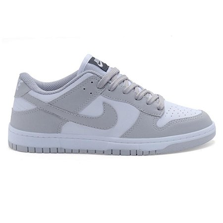 Tênis Nike Sb Dunk Low Cinza / Branco - Bigode Outlet