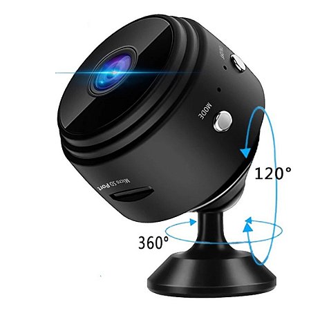 Câmera Espiã Mini Wi-Fi Hd 1080 Acesso Remoto - TeecTudo