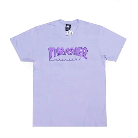 Camiseta Thrasher Magazine Outlined Lilás