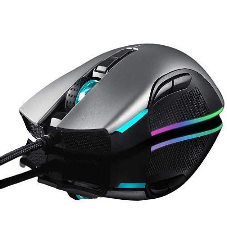 MOUSE MOTOSPEED V70 ESSENTIAL CINZA 12400DPI RGB