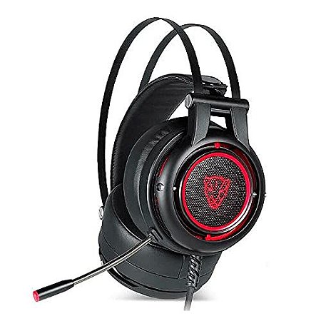 HEADSET MOTOSPEED H18 PRETO 7.1 LED VERMELHO USB