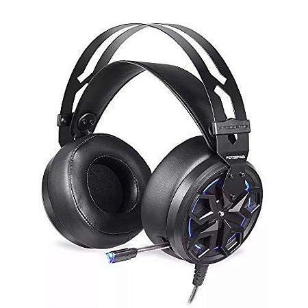 HEADSET MOTOSPEED H60 PRETO 7.1 LED AZUL USB