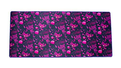 MOUSEPAD HYRAX HMP901 900X400 ILUSTRADO ROSA