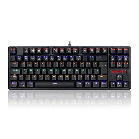 Teclado Mecanico Redragon Daksa Rainbow Switch Marrom, K576R-1 PT-BROWN