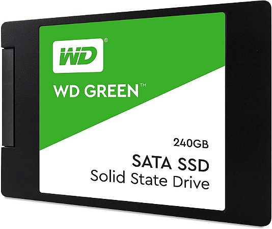 SSD WD Green 2.5´ 240GB SATA III 6Gb/s Leituras: 545MB/s