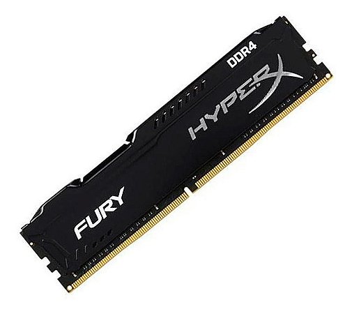 Memória RAM Kingston HyperX Fury 8GB DDR4 2400MHz Preto - Imagem Hitech