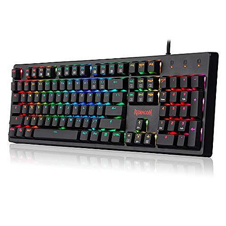 Teclado Mecânico Gamer Redragon Kala Rgb Switch Black Com Fi