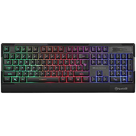 TECLADO GAMER MEMBRANA MARVO RGB K606