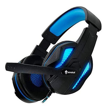 FONE DE OUVIDO HEADSET GAMER EG305BL/THOTH AZUL FIO EVOLUT