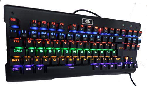 Teclado Gaming Redragon Visnu Mecanico Abnt2 Rainbow, K561r