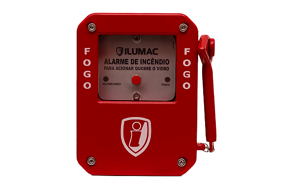 Acionador Manual Endereçável à Prova de Tempo AMPW-E Ilumac