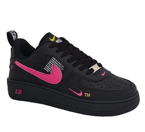 tenis nike preto com pink