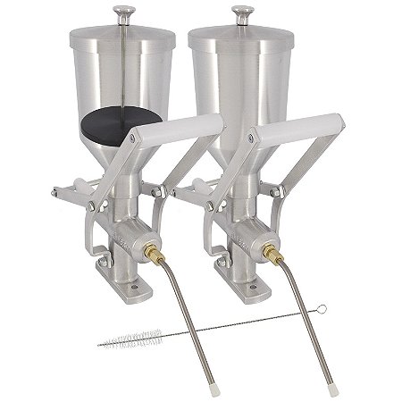 Kit 2 Doceira de Churros 1 Litro com Contrapeso (Recheadeira de Churros)