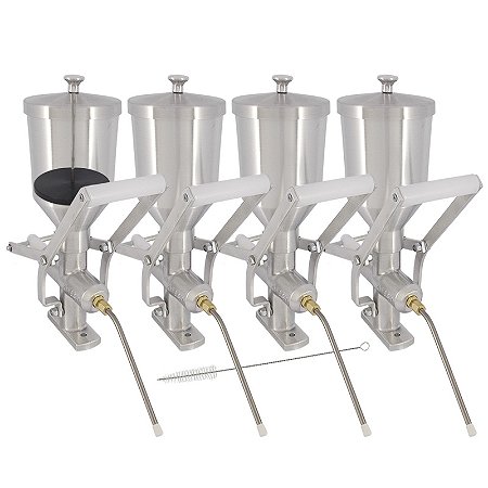 Kit 4 Doceira de Churros 1 Litro com Contrapeso (Recheadeira de Churros)