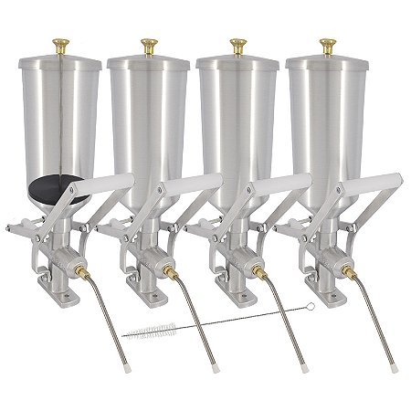 Kit 4 Doceira de Churros 2 Litros com Contrapeso (Recheadeira de Churros)