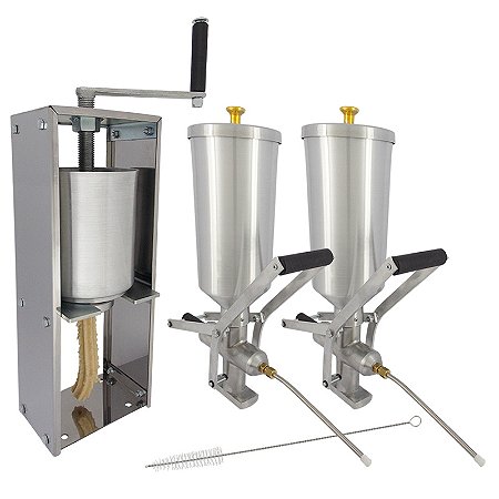 Kit Masseira de Churros com 2 Doceira de Churros 2 Litros (Recheadeira de Churros)