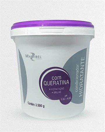 Condicionador Hidratante Queratina Balde 3,5kg Mairibel