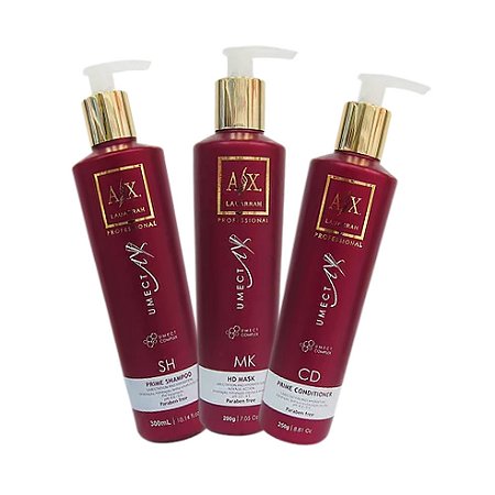 Kit Umect AX Shampoo, Condicionador E Máscara
