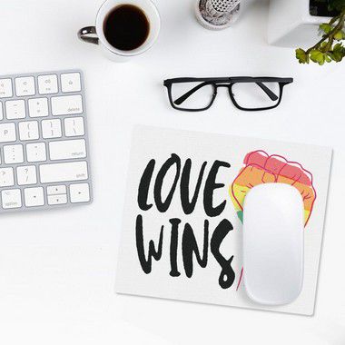 Mousepad Love Wins - Orgulho LGBT