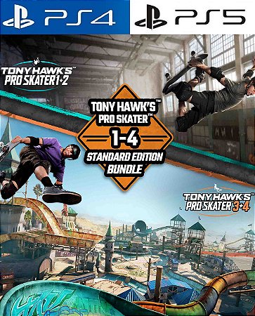 TONY HAWK'S PRO SKATER 1 - 4 - PACOTE EDIÇÃO PADRÃO