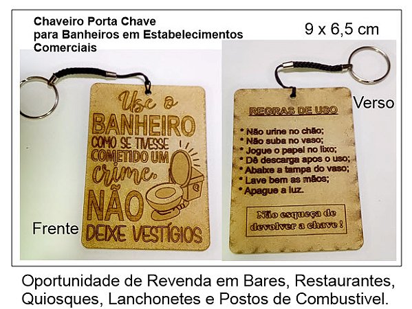 Porta Chave para Banheirsos