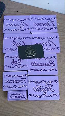 Kit Texturas Biscuit Cozinha 8 peças ( Seis 10x7,5cm e Duas 8x6cm )