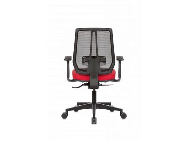 Cadeira Escritório /  Diretor Eiffel pto /Verm ergonômica Plus