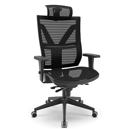 Cadeira Presidente  Darix X Telescópica Ergonômica Slider