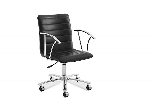 CADEIRA OFFICE EXECUTIVA  BIA COURO ECO PRETO 9703