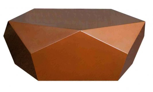 Mesa de Centro Pétala Diamond Laca Cobre
