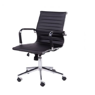 Cadeira Escritório 3301 baixa preto Charles Eames Premium