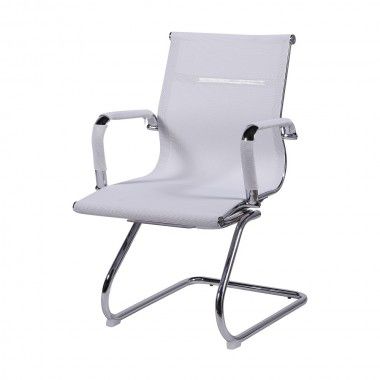 Cadeira 3303 Eames tela branca fixa