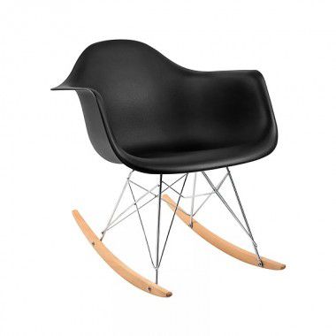 Cadeira  Charles Eames Balanço Preto