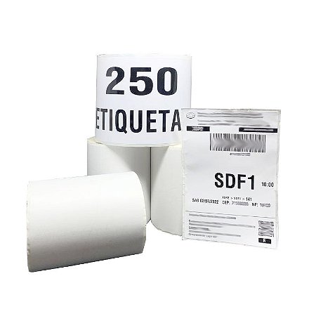 Rolo de Etiquetas Couche 10x15 - 250 Etiquetas