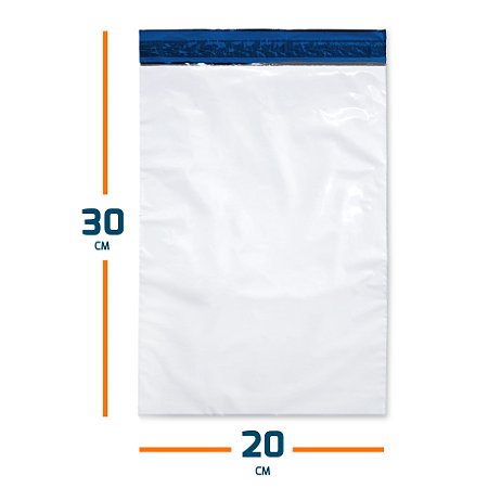 Envelope Plástico De Segurança Sem Bolha - 20X30