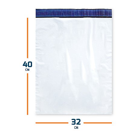 Envelope Plástico De Segurança Sem Bolha - 32X40