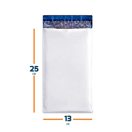 Envelope Plástico De Segurança Branco com Bolha - 13X25