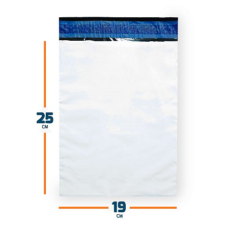 Envelope Plástico De Segurança Sem Bolha - 19X25