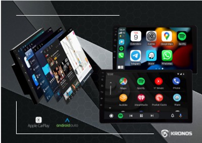 Multimídia Kronos  - Android 7´ OCTACORE CARPLAY