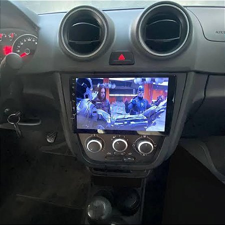 Multimídia basic 9” kronos + moldura G5 + câmera ré