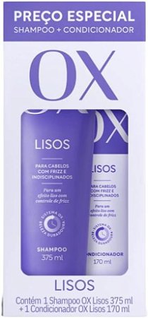 Kit Ox Lisos Shampoo + Condicionador 375+170Ml
