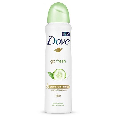 Desodorante  Aerosol Dove Feminino 89G Go Fresh Refrescante Pepino