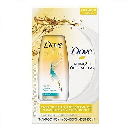 Kit Dove Shampoo 400 +Condicionador 200 Oleo Nutrição
